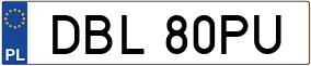 Trailer License Plate